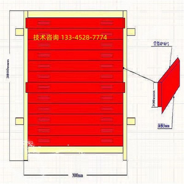 插板式防突风门