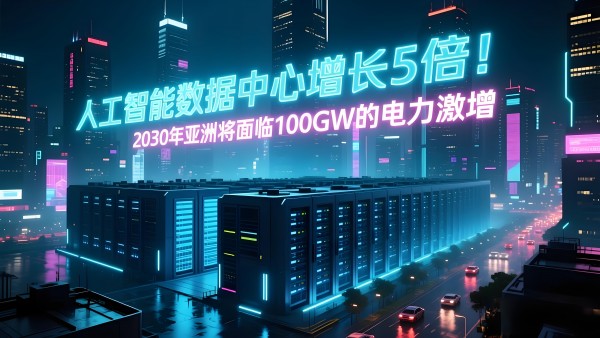 人工智能數據中心增長5倍！2030年亞洲將面臨100GW