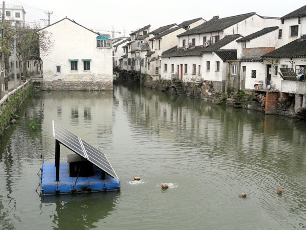 太阳能污水处理机亮相苏州_新能源技术_中国
