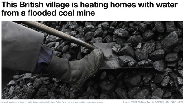 煤炭的绿色遗产：英国用废弃矿井热水供暖，可惠及四分之一居民