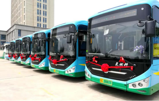 潍坊48路更换成氢燃料电池公交车了