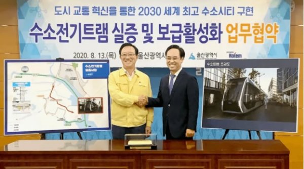 现代集团落地韩国首条氢能有轨电车