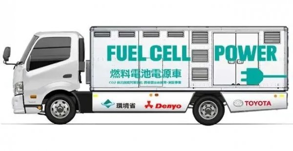 丰田携手电友共同推出氢气发电的燃料电池电源车