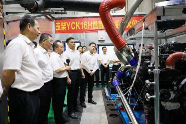 中国最大排量最大马力燃氢发动机玉柴YCK16H成功