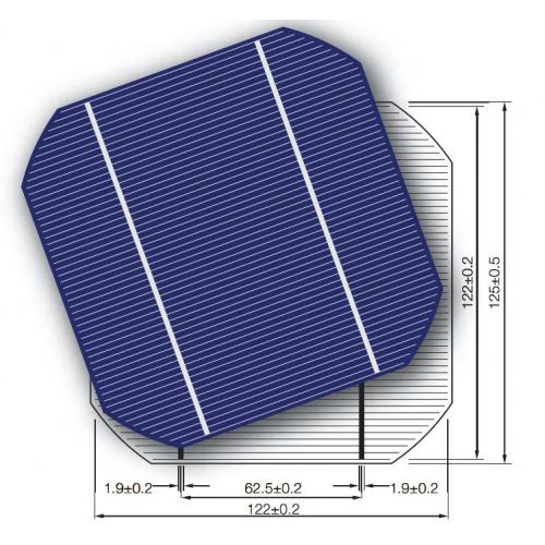 125mm大倒角单晶硅太阳能电池