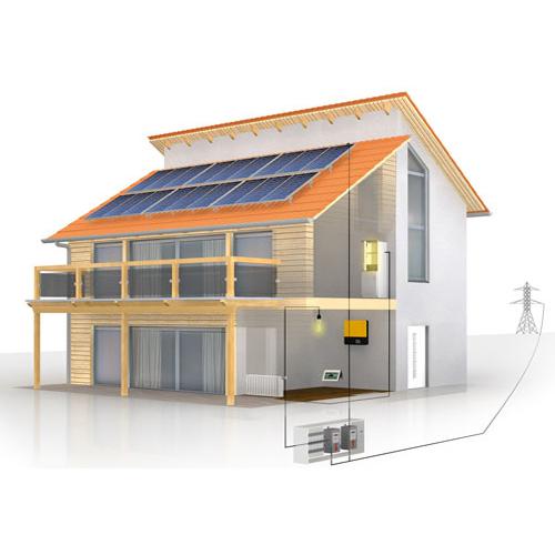 3KW分布式家用太阳能并网发电系统