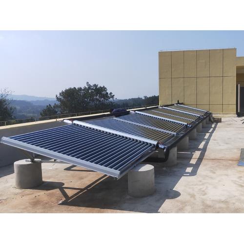 屋顶真空管太阳能热水器安装