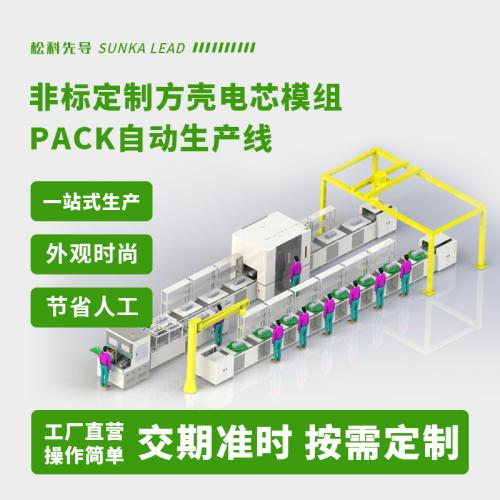 非标定制方壳电芯模组PACK生产线