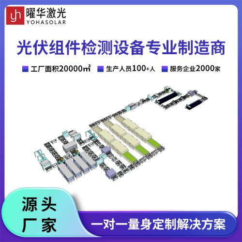 含串焊层压 EL 检测，一站式交钥匙落地